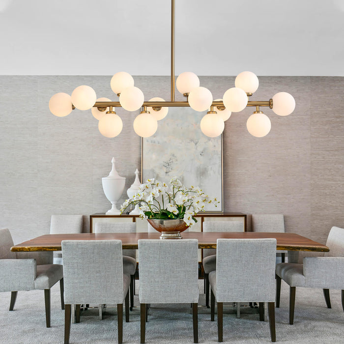 Contemporary Ball Linear Chandelier For Dining Room