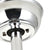 Crystal Ceiling Fans with Retractable Blades and Dimmable Lights, 36" Chrome - Details