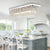 Contemporary Rectangle Crystal Chandelier Chrome - 7PM LIGHTING
