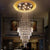 Multi-Layer Crystal Rods Chandelier Ceiling Light - Living Room