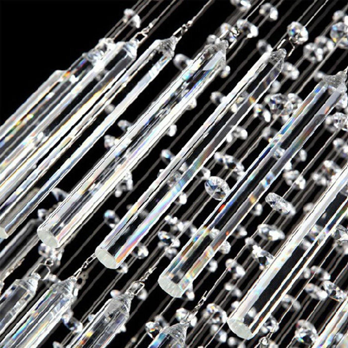 Multi-Layer Crystal Rods Chandelier Ceiling Light - Details