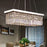 Contemporary Rectangle Crystal Chandelier Chrome - 7PM LIGHTING